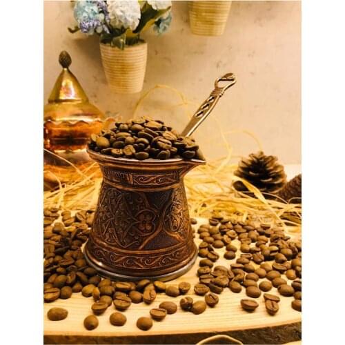 Patterned Copper Casting Coffee Pot 3 Personality-Magnet Bushes Compatible Ottoman Motif Turkish Coffee Cezvesi fine Coffees