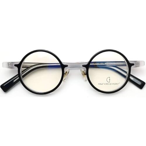 Round Black Transparent Vintage Retro Women Men Computer Eyeglasses Wholesale Glasses Frame From Optical Factory