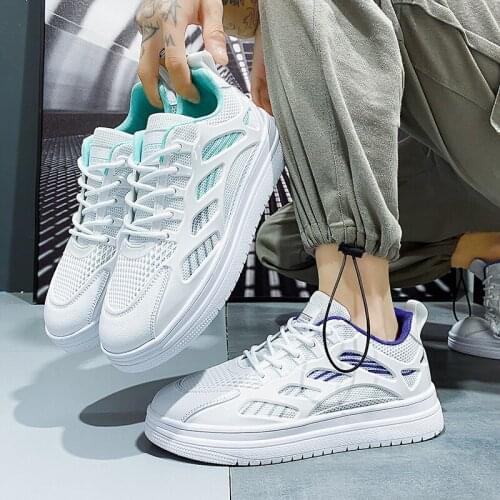 Breathable Designer Shoes Men 2021 Men Shoes Sneakers Comfortable Blue Smart Leisure Trend Sneakers Male Hombre