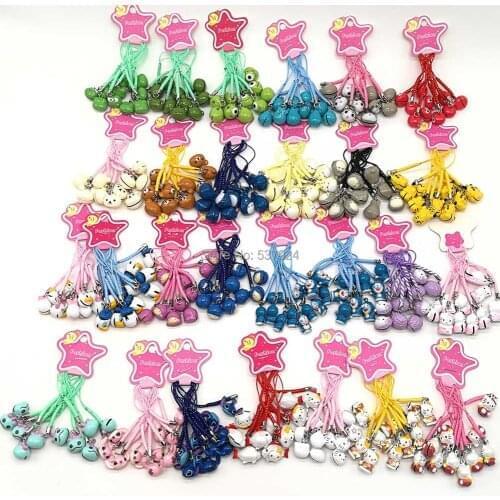 New 10Pcs Jk Totoro Sesame Street Elmo Doraemon Mike Sully Duck Star Sully Cell Phone Strap Tree JINGLE BELLs Toy