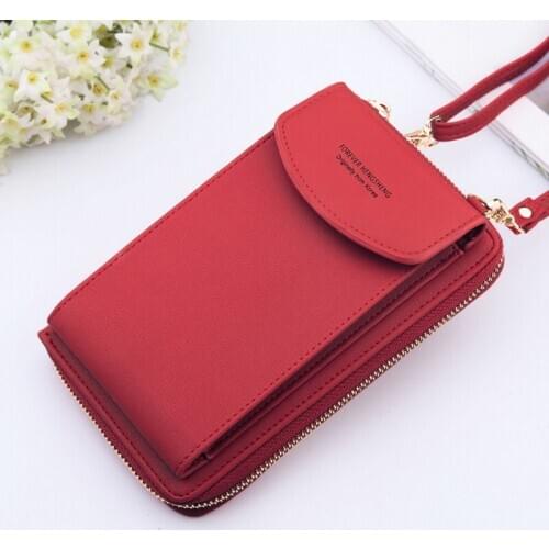 2020 New Women Long Wallet Shoulder Bag Female Wallets Clutch Lady Purse Zipper Phone Pocket Card Holder Ladies Carteras