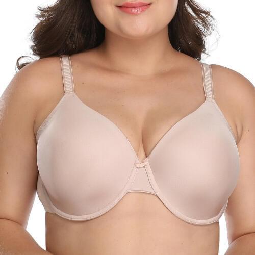 New Women Bras Big Unpadded Sexy Bra Plus Size Underwire Push Up Minimizer 34 36 38 40 B C D E F G H I J Cups