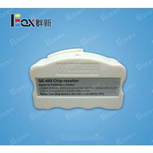 QE665LC213 LC215 LC217 chip resetter for Brother LC203 LC205 LC207 LC209 LC223 LC233 LC235 LC237 LC239 LC663 LC665 chip resetter