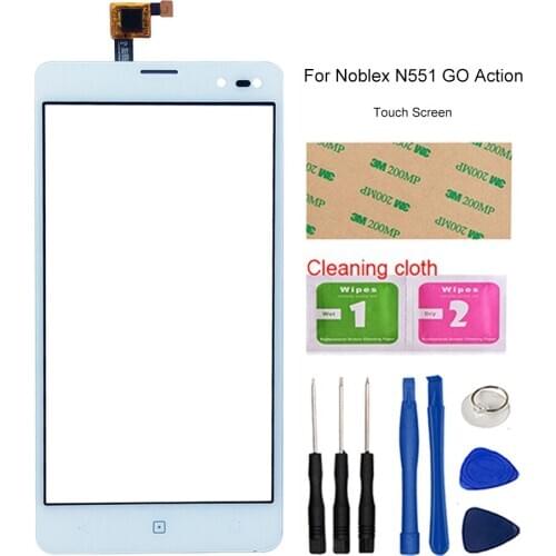 Touch Sensor For Noblex N551 GO Action Touch Screen Digitizer Outer Glass Touch Panel Repair Parts