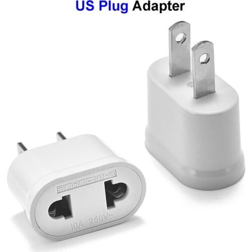 USA US Power Plug Adapter European Socket EU To US Plug Adapter Electric Charger Socket Japan China Americana AC Converter