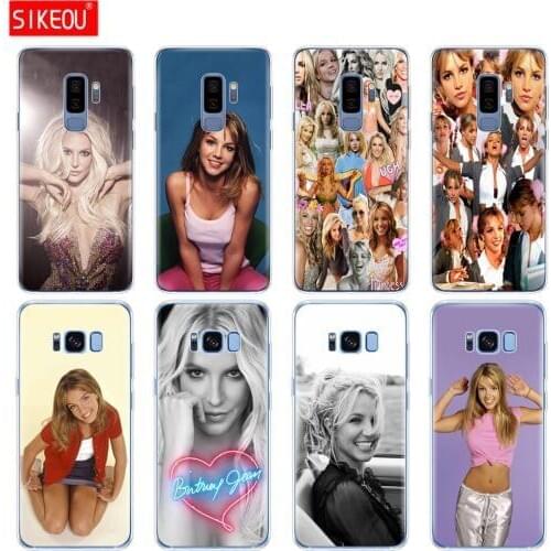 Silicone case for Samsung Galaxy S9 S8 S7 S6 edge S5 S4 S3 PLUS phone cover Britney Spears