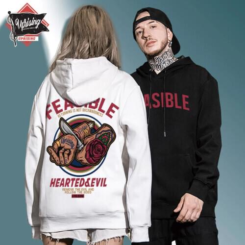 Chinese style card street personality Ghost Hip hop Europe and America long sleeve Human head knife Saccharum Hoodie Streetwear