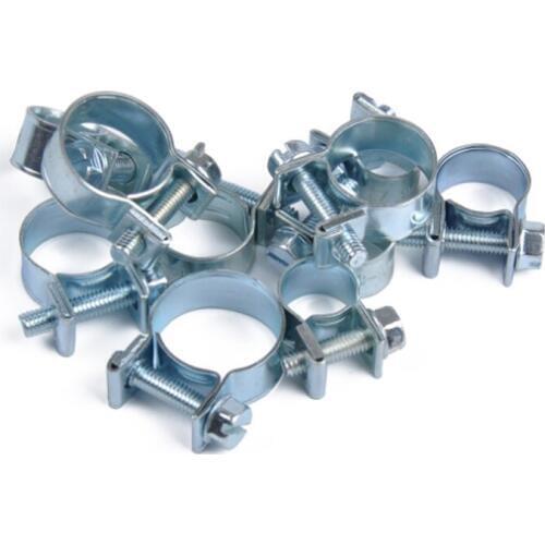 60 Pcs 10 sizes Fuel Injection Gas Line Hose Clamps Clip Carbon Steel Auto Vacuum Coolant Clip