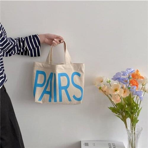 Canvas Zipper Shopping Bag 2021 Large Capacity Conventional Tote Bag Fashion Letter Printing Womens Shoulder Bag Simple Bags