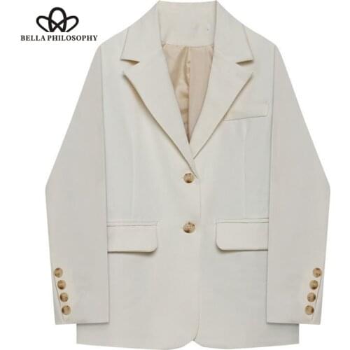 Spring Office Lady Casual White Blazers Women Plus Size Korean Chic Loose Long Sleeve Outwear Elegant Fashion Vintage Jackets