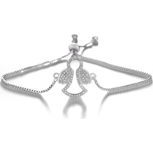 Fashion Angel Wing Charm friendship Bracelets For Women Party Gift Vintage adjustable bracelet 2019 statement jewelry