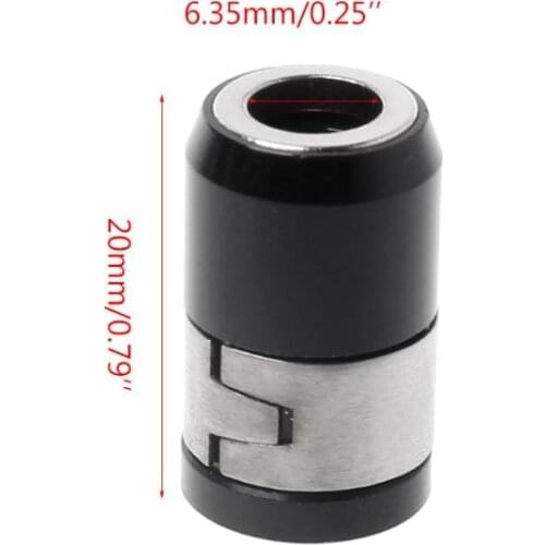 1pc Screwdriver Magnetic Ring 1/4" 6.35mm Metal Strong Magnetizer Screw Electric Phillips Screwdriver Bits