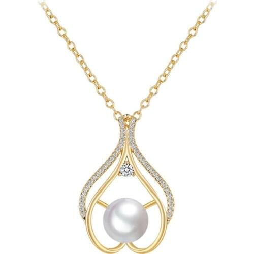 Wedding Jewelry Accessories Imitation Pearls Necklace for Women Pendant Necklace Valentines Day Gift