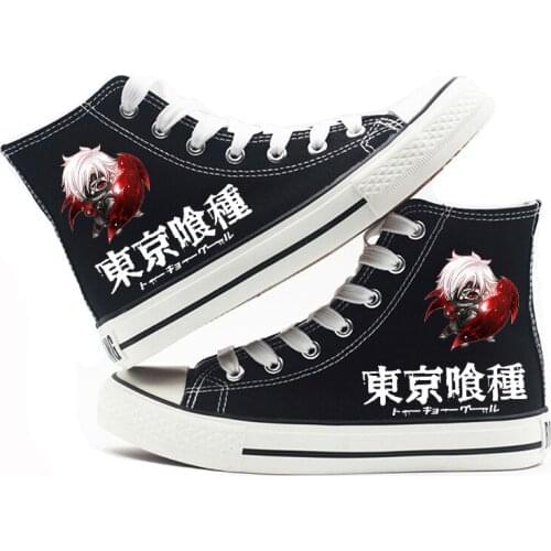Anime Tokyo Ghoul Casual Canvas Shoes plimsolls Flats shoes Sneakers 00