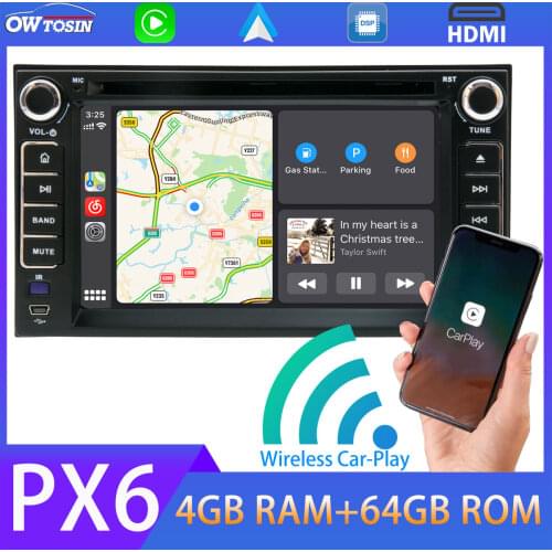 6.2" PX6 4+64G Android 10 Car DVD Multimedia Player For Kia Lotze Sedona Spectra Morning Picanto GPS Radio CarPlay DSP HDMI Auto
