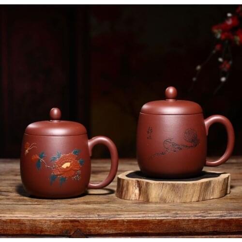 Boutique cup cup custom hand-painted sentiment. "80-100 yuan as purple sand yixing daily provisions tea kettle