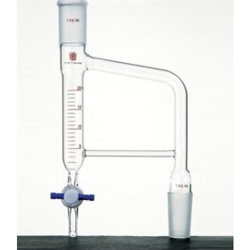D452410 Distillation receiver, Dean stark, capacity:10ml, Joints:24/40, Stopcock:2mm PTFE, Approx Height* Width:275*120mm