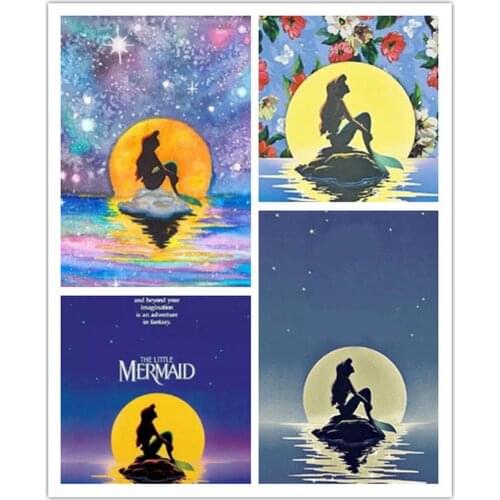 Disney Snow White Cinderella Princess Diamond Painting Cross Stitch Kits Embroidery Full Mosaic Rhinestone Craft for Home Decor