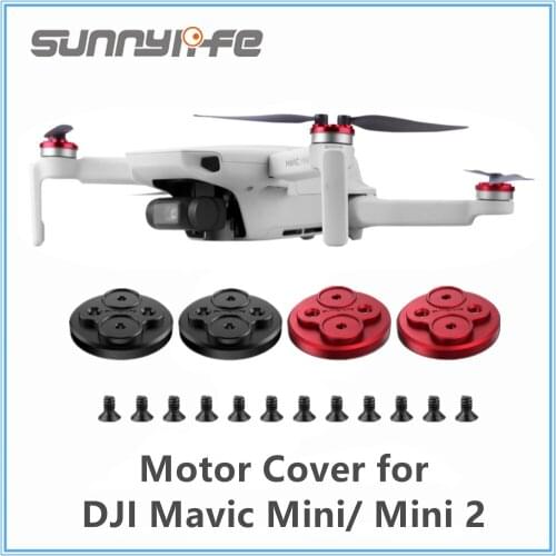 For DJI Mavic Mini 1 & 2 Sunnylife Upgraded Motor Covers Accessories Propellers Block-up Protective Aluminum Alloy Cover