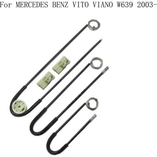 For MERCEDES BENZ VITO VIANO W639 2003- Power Electric Car Window Regulator Window Lifter Repair Cable And Clips Front Right