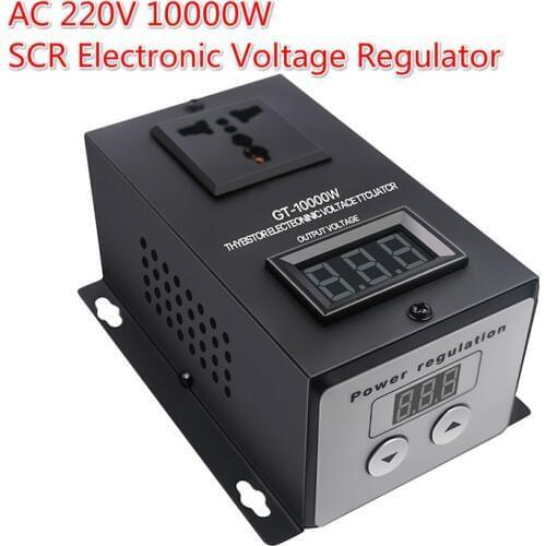 AC 220V 10000W SCR Electronic Voltage Regulator Temperature Speed Adjust Controller Dimming Dimmer Thermostat