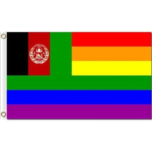 Afghanistan banner gay pride LGBT pride 3x5ft rainbow flag