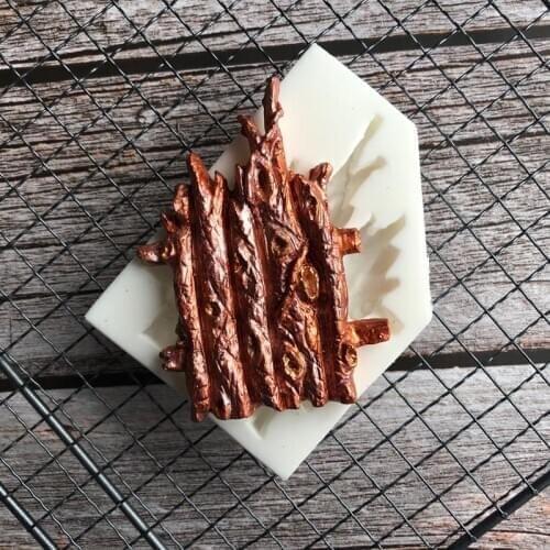 New stump silicone mold DIY fondant cake mold chocolate fudge mold baking utensils A155