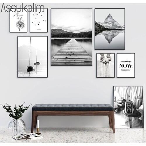 Dandelion Art Print Asuka Painting Mountain Canvas Prints Landscape Poster Nordic Wall Pictures For Living Room Decoration