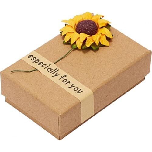 New Arrival HOT SALES!!! Rose Sunflower Design Brooch Bracelet Necklace Earring Jewelry Gift Storage Case