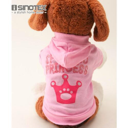 Pet Doggy Clothes Princess Crown Printed Cats Clothing Apparel Dog Coat Sweater Knitwear Puppy Pets Costume Outwear