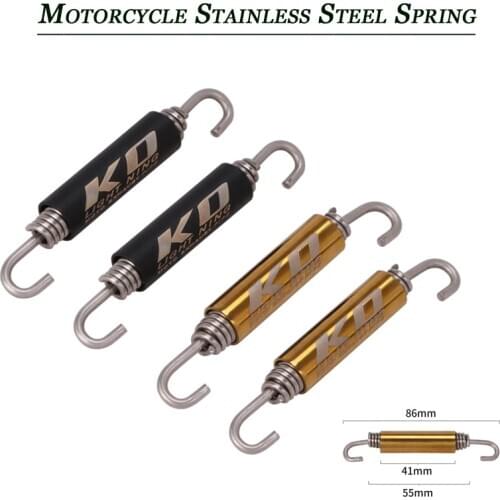 A pair Pieces Stainless Steel Elastic Spring Silp on For Motorcycle fixed Autobike Exhaust Silencer Tubes Link Pipe Universal