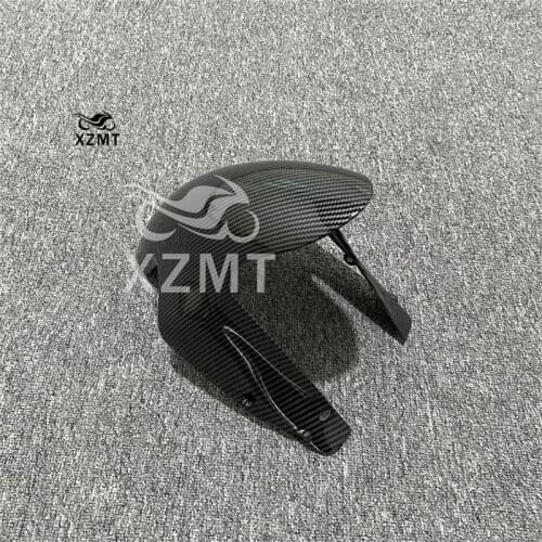 Carbon fiber paint Fairing Front Fender Mudguard Cover Cowl Panel Fit For Ducati 848 1098 1198