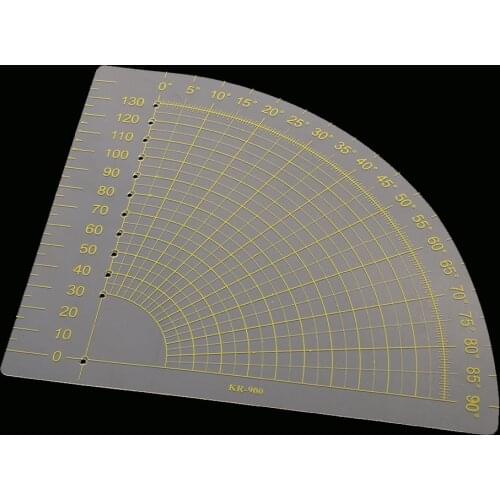 18x16cm Sector Shape Plastic Quilting Patchwork Ruler DIY Sewing Talior Tool