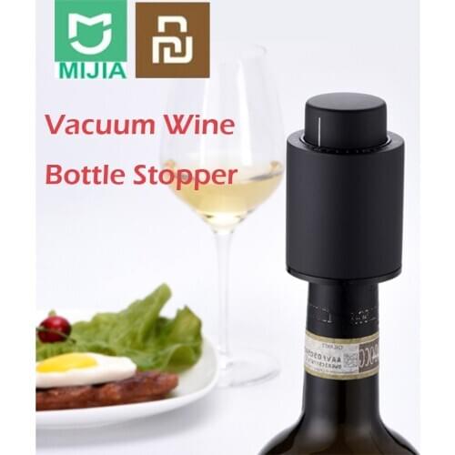 XIAOMI Plastic Vacuum Wine Bottle Stopper Sealed Storage Vacuum Memory Wine Stopper Electric Stopper Wine Corks Corkscrew