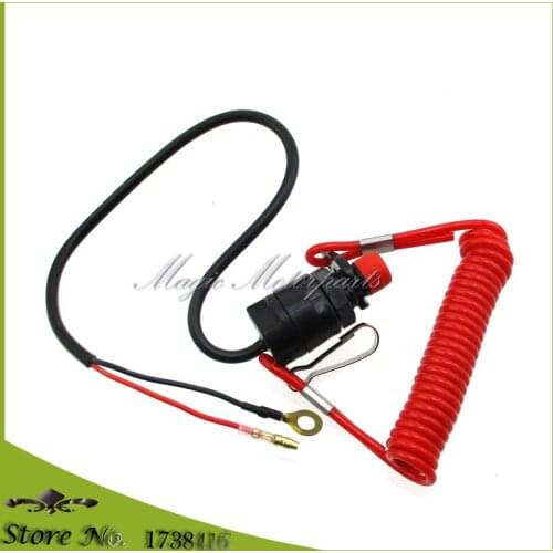 Safety Tether Lanyard Kill Stop Switch For Outboard Motor Boat Jet Ski ATV Snowmobile Scooter Dirt Bike Motorcycles