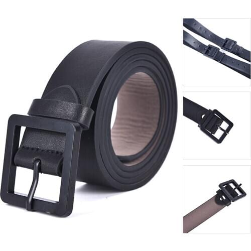 New Women Belts Female Wild Casual Jeans Female Thin Belt Strap Fashion Simple Decorative Female Black Faux Leather Buckle