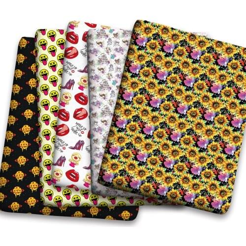 Spring Summer Cotton Super Dense Sewing Fabric Making Womens Wear Dress Children Clothing Home Clothes Cloth c01 0.5Meter