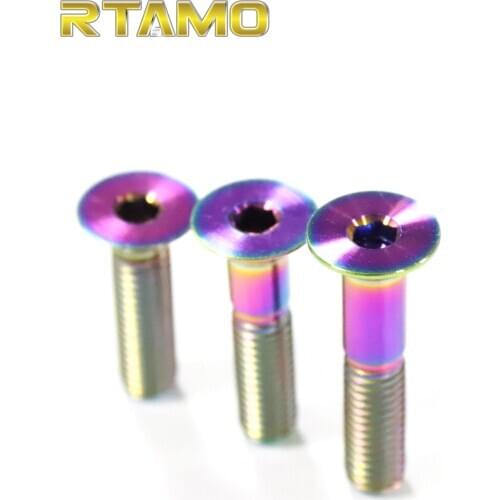 Titanium Countersunk Bolts M8X15/16/26/30/35/40mm Motorcycle Parts Ti Screw Brake Disc Bicycle Hot Forging