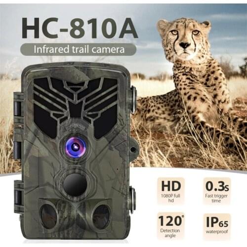 Outdoor Hunting Camera Scouting Trail Camera 1080P 16MP Infrared HD PIR Trigger 0.3s Motion Night Vision Camera Trap Foto Chasse