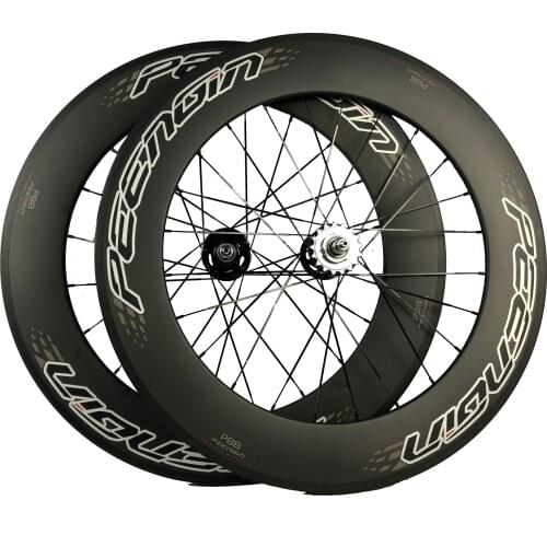 PEENGIN decals 25X80mm carbon fixed gear bike wheels single speed bicycle wheelset track ride strong U shape profile stiffer rim