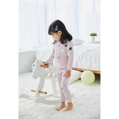 2 3 4 5 6 Years Toddler Girls Pajamas Sets Cartoon Print Long Sleeve Sleepwear 2pcs Kids Home Wear Cotton Baby Nightclothes 2019