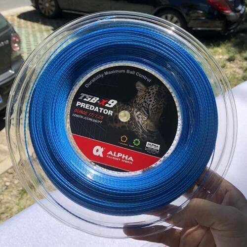 1 Reel ALPHA Quality NEW tennis strings 1.25mm 17 Gauge Bamboo polyester tennis racket string durable 200m