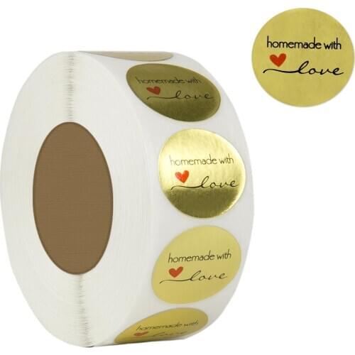 100-500pcs Golden Thank You Sticker For Parents Friends Round Style Tag Labels For Business Bag Envelope Seal Reward Gift