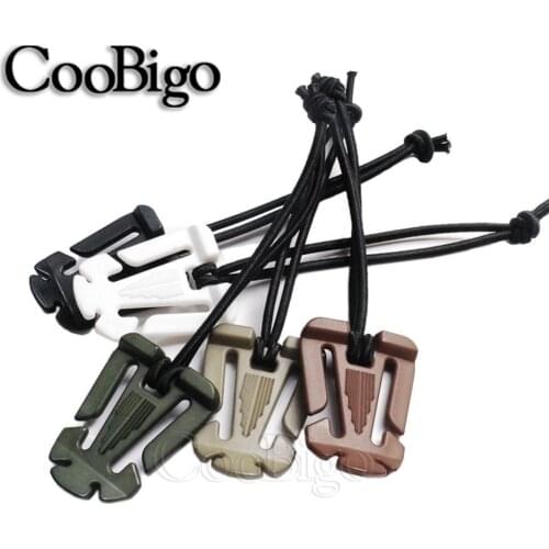 5pcs Plastic Web Dominator Buckle With Elastic Rope Sternum Molle Tactical Backpack Outdoor Travel Kits 1" Webbing