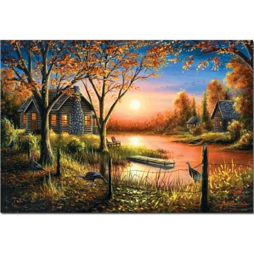 Full Square/Round Drill 5D DIY Diamond Painting "Glorious Sunset Scenery" Rhinestone Embroidery Cross Stitch 5D Home Decor