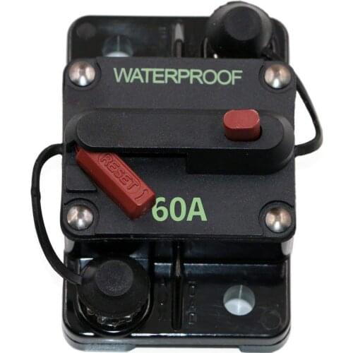 12V-24V Surface Mount Circuit Breaker for Auto Car Marine Boat Bike Stereo Audio Inline Fuse Inverter