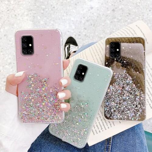 Glitter Bling Stras Cover For Samsung Galaxy A12 A32 A42 A52 A72 A02S A21S A31 A41 A51 A71 S20 FE S21 Plus M31S A30S A50 Case