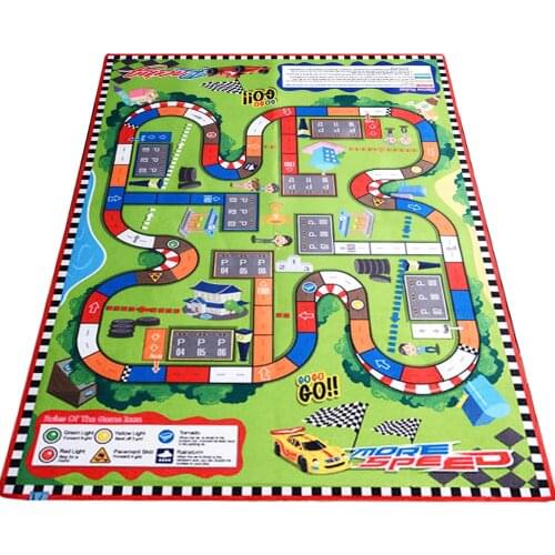 Kids' Rugs Large (57" X39") Rug City Life Great For Playing With Cars & Toys,Children Educational Road Traffic Play Mat