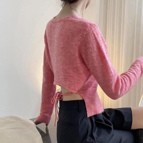 Elegant Long Sleeve Mohair Sweater Women 2021 New Single-Breasted Female Cardigan Soft Flexible Knitted Outwear