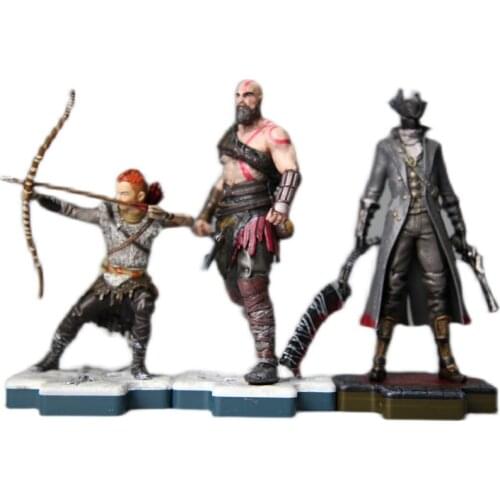 Bloodborne Figure 5inch Kratos And Son Atreus God Of War Bloodborne The Old Hunters Sickle Action Figure Model Toy Doll Gift